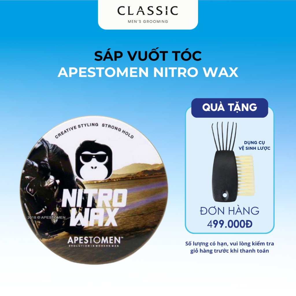Sáp vuốt tóc Apestomen Nitro Wax - Chính Hãng