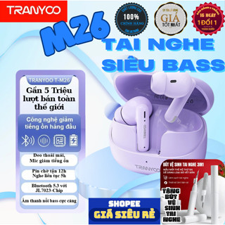 Trayoo MaII - Tai Nghe Bluetooth M26 Bluetooth 5.3 Khử tiếng ồn nghe gọi chơi game pin lên đến 6 giờ