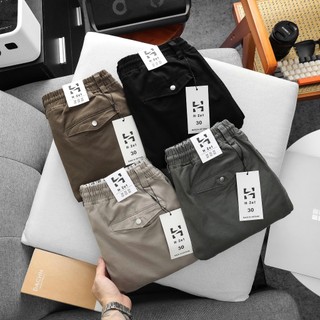  Quần Jogger kaki túi hộp nam chất vải kaki cotton mịn đẹp co giãn thoải mái - JGTH350 