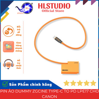 Pin Ảo Dummy ZGCINE Type-C To PD LPE17 Cho Canon — ZGCINE USB-C PD To LPE17 (Dây Bện, 60cm, 8V/2A)