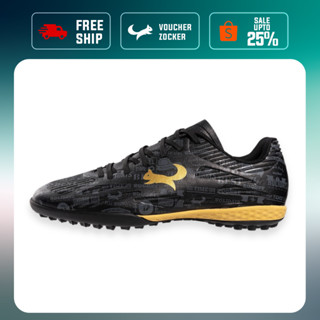 Giày Đá Bóng Zocker Winner Energy Đen - Đá Thật Chân - Form ổn định - Bám Sân Tốt (Tặng Tất)