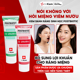 Combo 2 Kem Đánh Răng Sinh Học DrKam Postbiotic - Khử Hôi Miệng Giảm Viêm Nướu