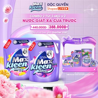 [Live New] Combo 2 Túi Nước Giặt Xả MaxKleen Cửa Trước 3.6kg Hương Nước hoa huyền diệu & Dấu ấn ngọt ngào