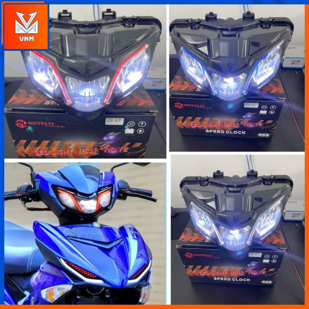 Pha Chóa Đèn Led NVM Y15ZR Exciter 150 , MX king 150 (2019) || Chóa Led Ex150 ( Chỉnh Áp ) >>> Lắp đ