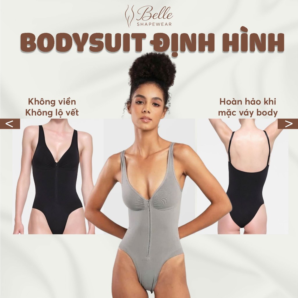 Bodysuit Định hình Toàn Thân Khoá Kéo Shapewear GIGI Bodysuit Nâng Mông Xiết Eo Thon TT010