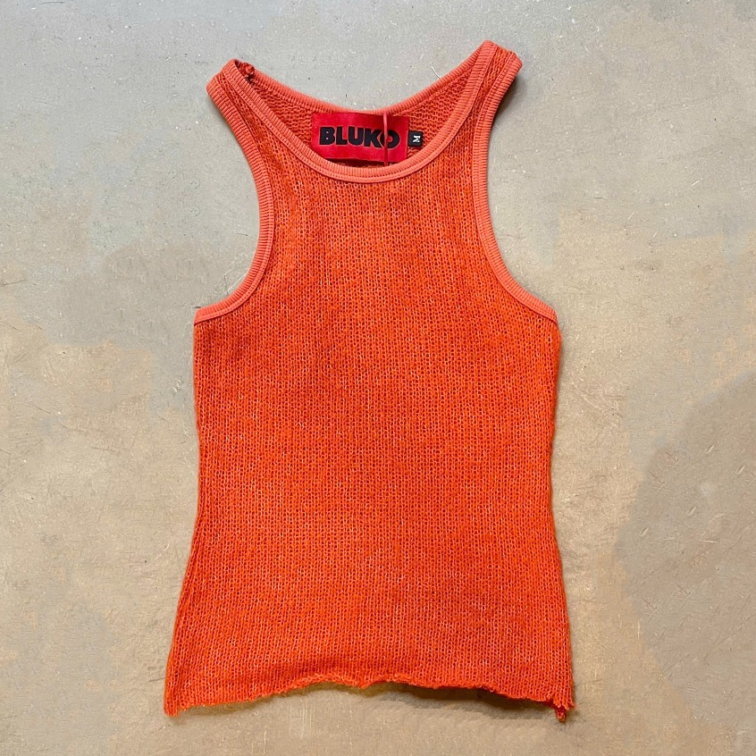 Áo Tanktop Len Bluko Merino Orange Tanktop
