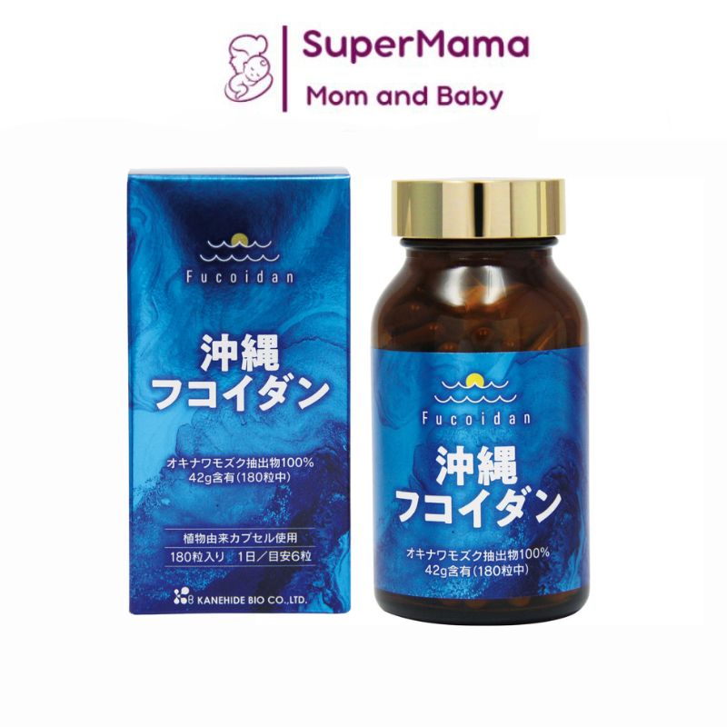 Viên uống tảo Fucoidan Okinawa xanh hỗ trợ ung thư 180 viên Nhật Bản