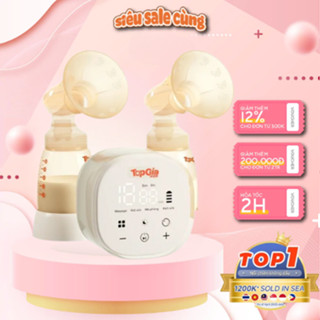  Máy hút sữa điện đôi TG-8079 TOPGIAKIDS có dây đa chế độ massage êm ái,không gây đau rát bảo hành chính hãng 