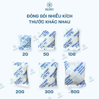 [Hàng loại 1] 1KG GÓI HÚT ẨM CLAY  2/5/10/20/30/50g chống ẩm mốc, khử mùi, hút dầu thực phẩm, tăng trọng lượng,...