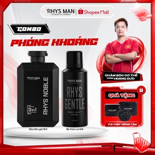 Combo Phóng Khoáng - Sữa tắm gội nam 3in1 Rhys Noble 350ml & Body mist 120ml Rhys Man