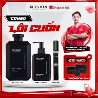 Combo Sữa tắm gội nam 3in1 350ml & Dung dịch vệ sinh nam 120ml & Nước hoa 10ml RHYS MAN