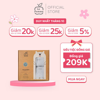 K002 Set 2 khăn sữa sợi tre lụa La Pomme - 75x75cm Hươu