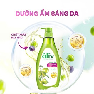 DẦU TẮM - SỮA TẮM ÔLIV SÁNG DA VÀ MỀM MỊN 650ML