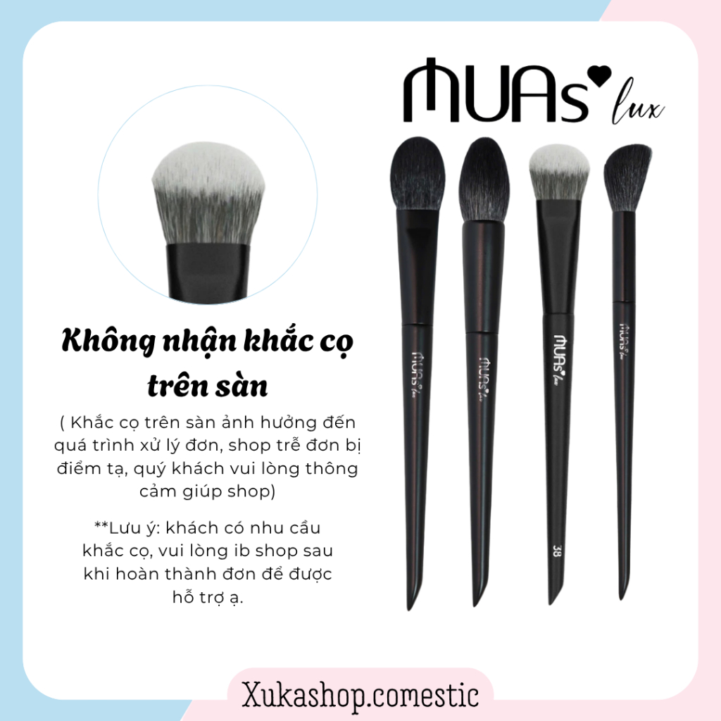 [Xukashop.cosmetic][Cọ lẻ Muas Lux] Cọ lẻ Muas Lux cọ lẻ trang điểm cá nhân chất lông cọ siêu mềm đủ dáng tiện lợi