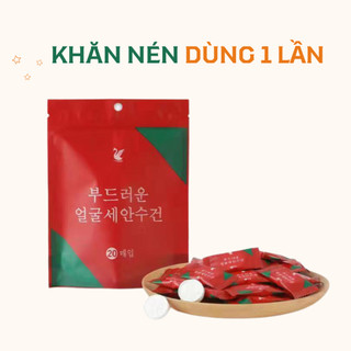 Combo 100 Khăn Nén Dùng Một Lần DIDOOGLT Túi 20 khăn giấy nén dạng viên mang đi du lịch
