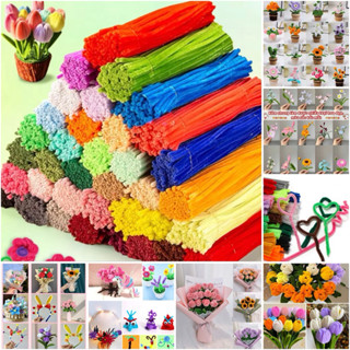    A104   Bó 100 sợi kẽm nhung làm hoa trang trí handmade kẽm lông xù làm hoa tuy líp hoa mai đào trang trí decor 