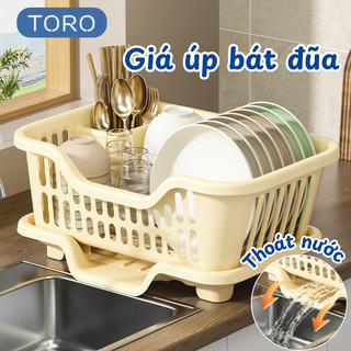  Kệ Úp Chén Bát Đa Năng Chất Liệu ABS Cao Cấp Có Khay Hứng Nước Thông Minh Giá Để Bát Đũa Bếp Gọn Gàng 