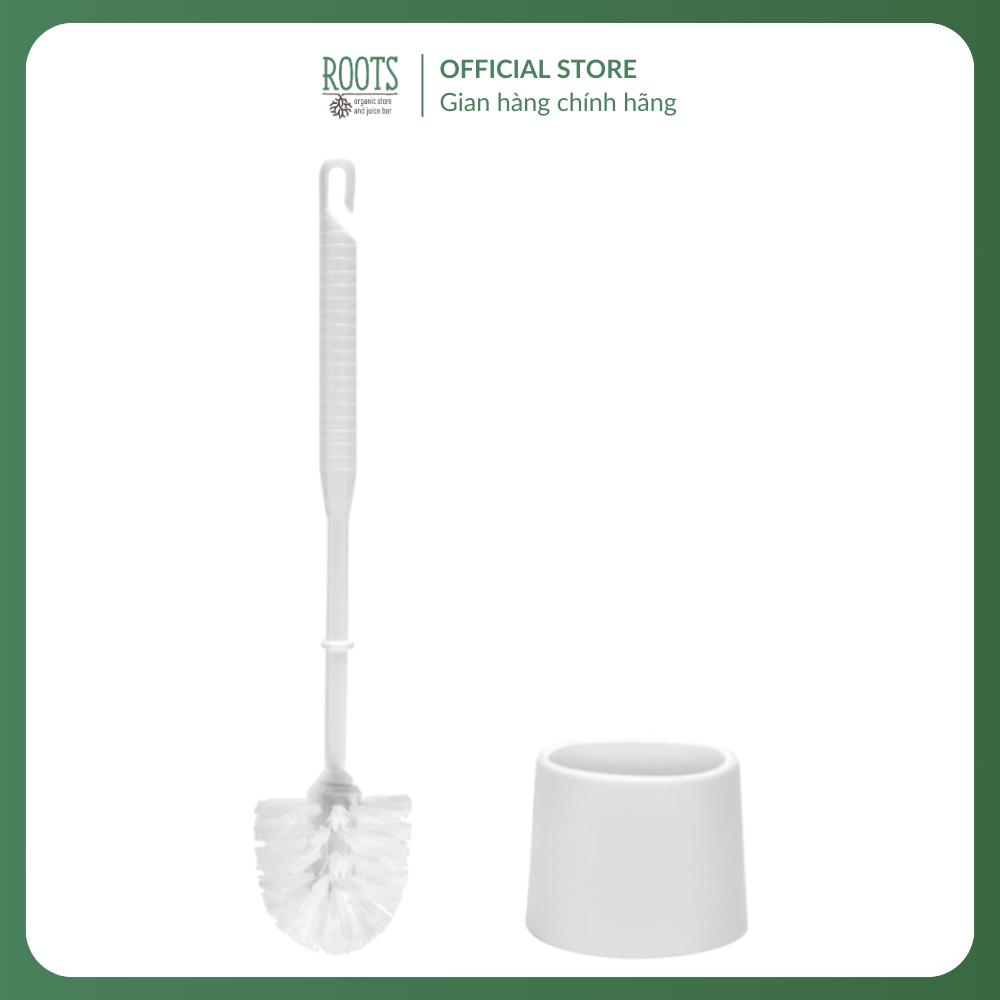 (Ship hỏa tốc) UNCLE BILLS - Cây Chà Toilet Kèm Đồ Đựng Màu Trắng, Toilet Brush with Holder, White