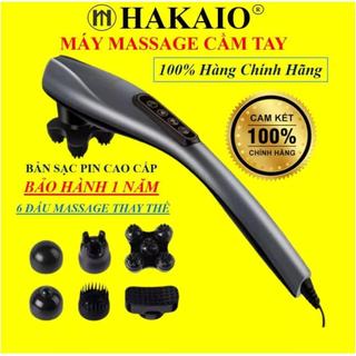  Máy massage cầm tay HAKAIO đa năng bảo hành 12 tháng cao cấp mát xa chuyên sâu Cho cổ vai gáy bụng lưng cánh tay 