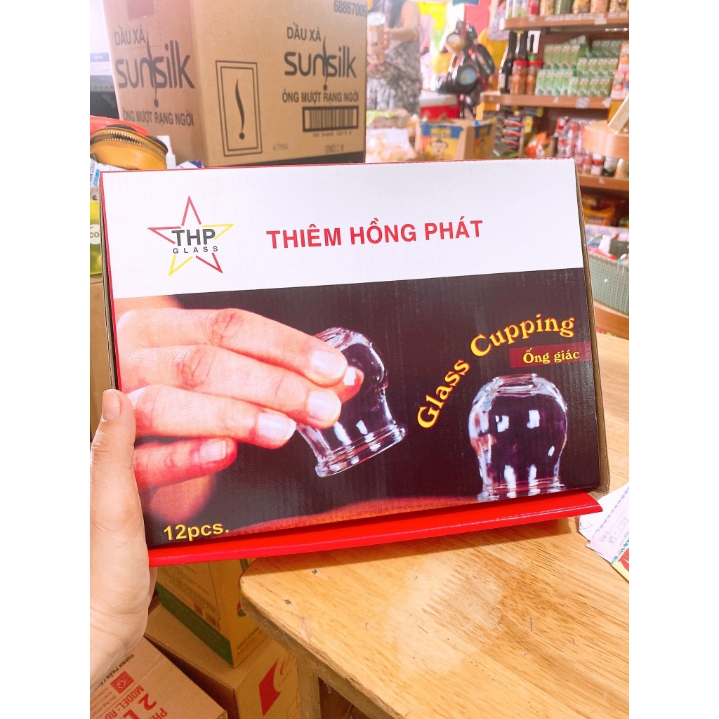 ✅ Ống giác hơi thủy tinh + cây mồi lửa