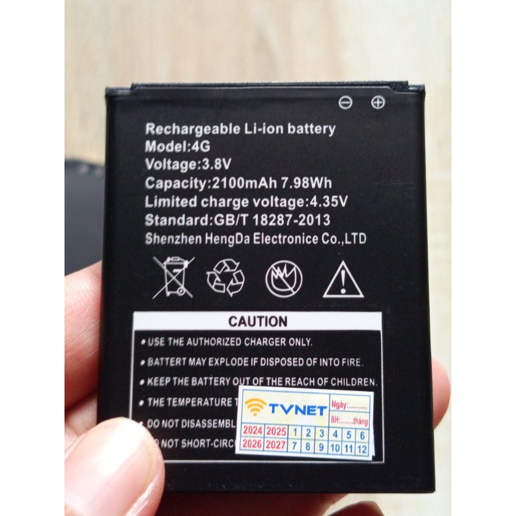 Pin Tenda 4G180 dung lượng 2100mAh. Pin mới 100% - Bảo hành 1 đổi 1