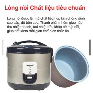 ( HỎA TỐC) Nồi cơm điện nắp gài 1.8Lít HAPPYCOOK, HCJ-180V