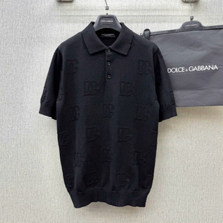  Áo polo len nam nữ cổ bẻ PB vải len dệt nổi vân logo Đôn Chề monogram 2 mặt dày dặn basic boy phố PL189P 