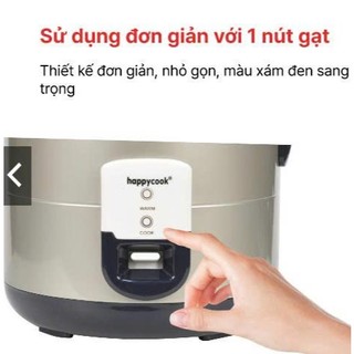 ( HỎA TỐC) Nồi cơm điện nắp gài 1.8Lít HAPPYCOOK, HCJ-180V