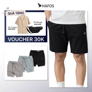 [ Giảm 30% ] Quần Short Nam Hafos ESSENTIAL Waffle vải Nỉ chân cua, Quần đùi, Quần lửng nam nỉ mềm mịn