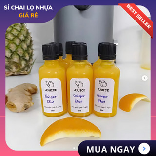 Chai Thủy Tinh GINGER SHOTS Trong Suốt Nắp Vặn ĐEN 5ml – 100ml Lọ Chiết GINGER SHOTS, Serum