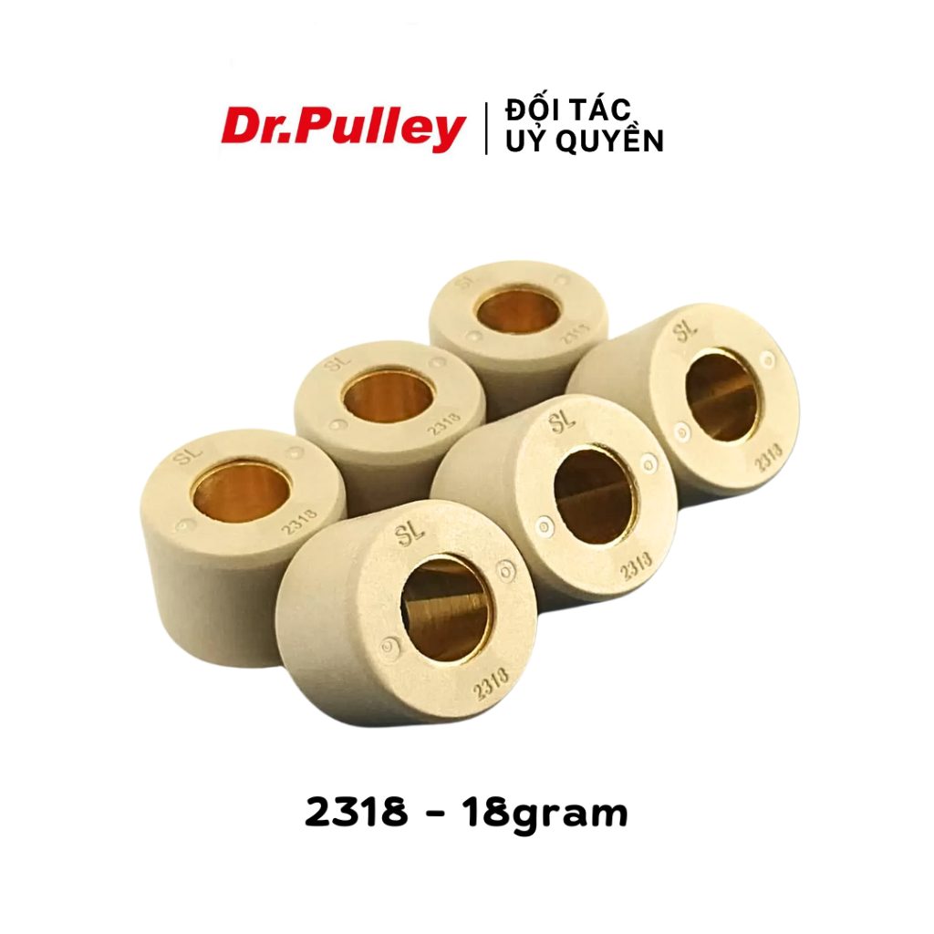 Bi côn hay bi nồi tròn Dr.Pulley mã 2318 - 18 gram cho xe Honda SH 300/350