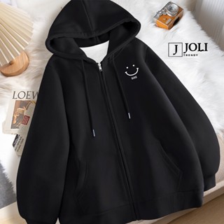  Áo Hoodie Zip Áo Khoác Nam Nữ Unisex By JOLI Mã Hành Tinh Chất Nỉ Bông Form Rộng Mũ 2 Lớp J Joli Trendy 