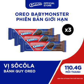 OREO BABYMONSTER Bánh Quy Kem Vị Sôcôla 110.4g (Combo 3)