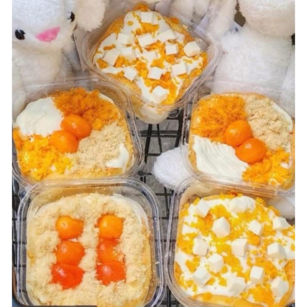 Bông lan cheese trứng muối - Bông lan viên cheese dẻo