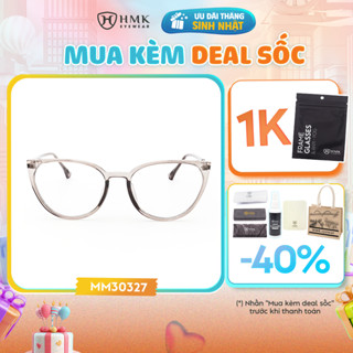 Kính Mắt Mèo Tròn Thời Trang Nữ HMK Eyewear Kính Mèo Nhựa Chắc Chắn Nhiều Màu Sáng Da - MM30327