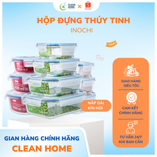  Hộp Đựng Cơm Giữ Nhiệt   Thuỷ Tinh Đựng Thực Phẩm Nikko INOCHI trữ đông giữ nhiệt 