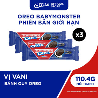  Combo 3 Thanh Bánh Quy OREO BABYMONSTER Với Kem Vị Vani 110.4g 