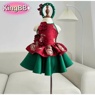   HỎA TỐC  Set đầm yếm cô Tấm cho bé gái mặc lễ tết năm mới noel biễu diễn từ 12-42kg chất gấm lụa mềm mát 