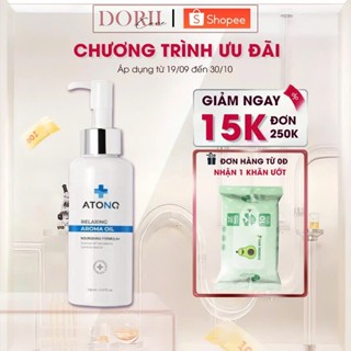 Dầu massage thuần chay cho bé Atono2 Relaxing Aroma oil  giúp tăng cường độ ẩm, dưỡng da sáng, mềm mại 150ml+ khăn ướt