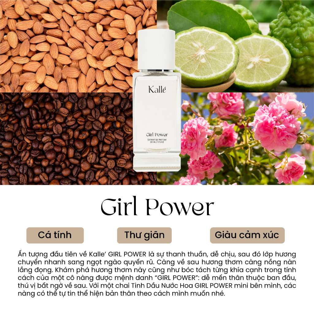 Tinh Dầu Nước Hoa Nữ GIRL POWER Mùi Hương Ngọt Ngào Đầy Tự Tin Good Girl Dạng Xịt | Kalle' Feum | BigBuy360 - bigbuy360.vn