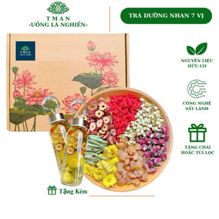  Trà dưỡng nhan 7 vị thảo mộc  Hộp 30 gói  đẹp da an thần dễ ngủ,thanh lọc mát gan,thanh nhiệt 