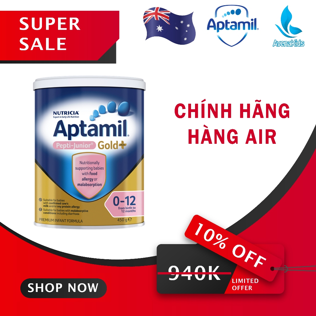Sữa công thức Úc, không đường, tiêu hóa tốt, cho bé pepti junior | Avena Kids