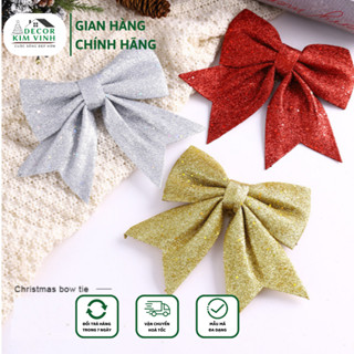  Nơ Xốp Kim Tuyến Nhí NV24 Decor Kim Vinh Trang Trí Noel Giáng Sinh Phong Cách 