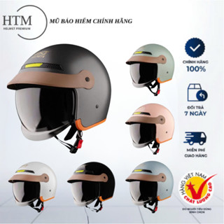 Mũ Bảo Hiểm Kính Âm 3/4 GXT M139 Chính Hãng Giấu Kính Chống Nước Mưa Chất Liệu  ABS Cao Cấp.