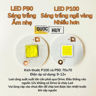  Bóng Led đèn đội đầu P100 P90 998 898... XHP70= 7x7mm P150 P170 XHP90 = 9x9mm P1200 XHP110 = 11x11mm 
