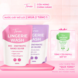 [Mua 2 Tặng 1] Túi refill - Nước Giặt Đồ Lót Chuyên Dụng Tinee 280ml Bản Nano Bạc Hạn Chế Nấm Khuẩn
