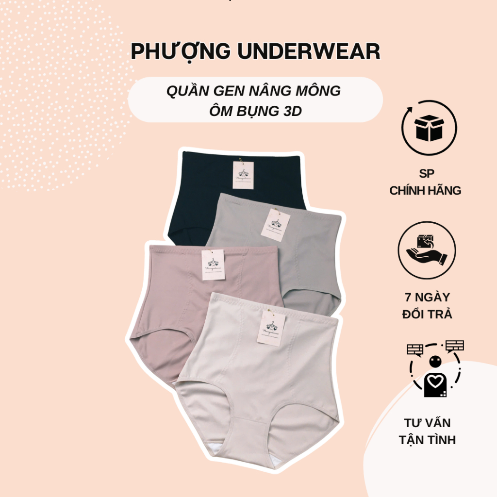 Quần gen nịt bụng dưới nâng mông ôm bụng 3D định hình eo