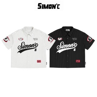  Simon'C Áo Sơ Mi Boxy 01 - 2 Màu Vải Tuytsi Tay Lỡ Nam Nữ Local Brand Thời Trang Form Boxy. 