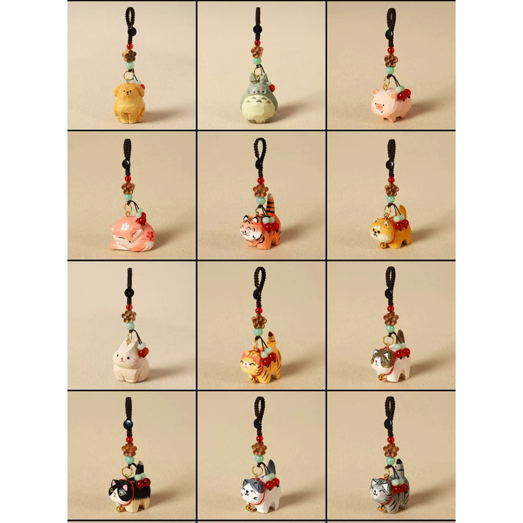 Móc khoá handmade bằng gỗ con vật dễ thương. móc khoá gỗ gấu, chó, mèo. Quà tặng bạn bè, người thân.