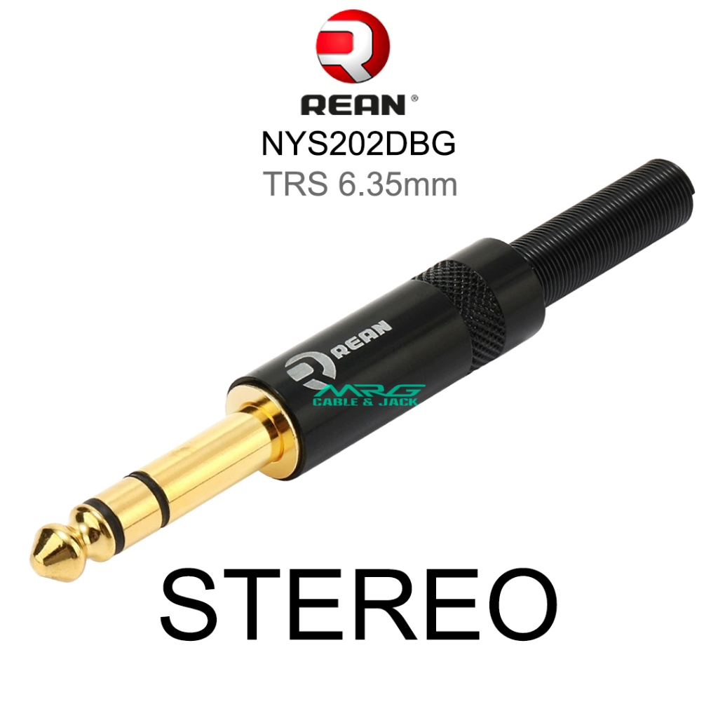 Jack 6 ly Rean STEREO TRS 6.35mm NYS202DBG, giá 1 chiếc, jack 6 ly loại tốt.